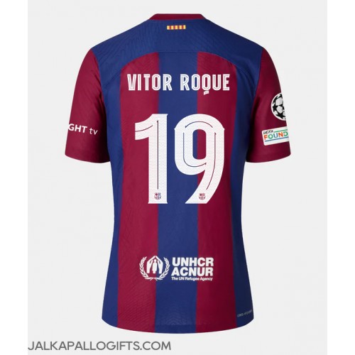 Barcelona Vitor Roque #19 Kotipaita Naiset 2023-24 Lyhythihainen